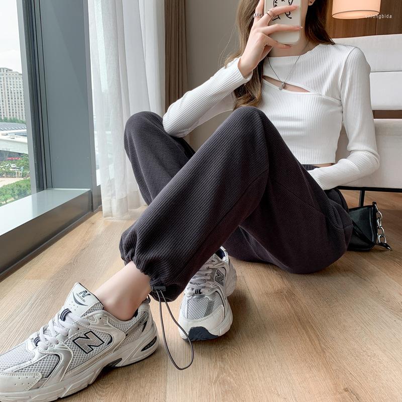 Women's Pants 2023 Fashion Green Sweatpants For Women Spring Baggy High Waist Jogger Wide Leg Trousers Femme Loose Sports Summer