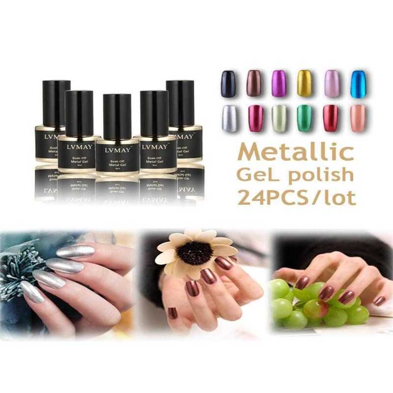 Whole24pcslot New European and American Fashion Metallic Nail Polish 12 Colors Uv Gel Lacquer High Quality Vernis Nail Glue5754933pm5k
Whole24pcslot New European and American Fashion Metallic Nail Polish 12 Colors Uv Gel Lacquer High Quality Vernis Nail Glue5754933pm5k