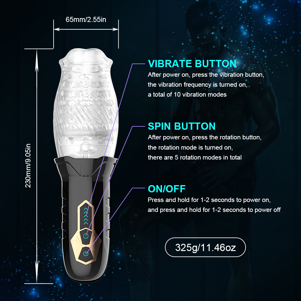 Masturbators Rotary suction Masturbator for Men Real Oral Sex Glans Trainer 230524