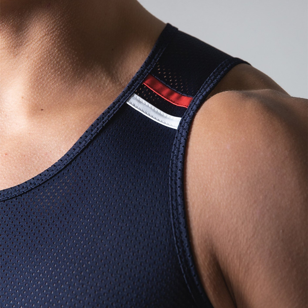 Mens Tank Tops Mesh Quick Dry Men Gym Fitness Bodybuilding Sports Sleeveless Shirt Male Summer Casual Stringer Singlet Vest Clothing 230524