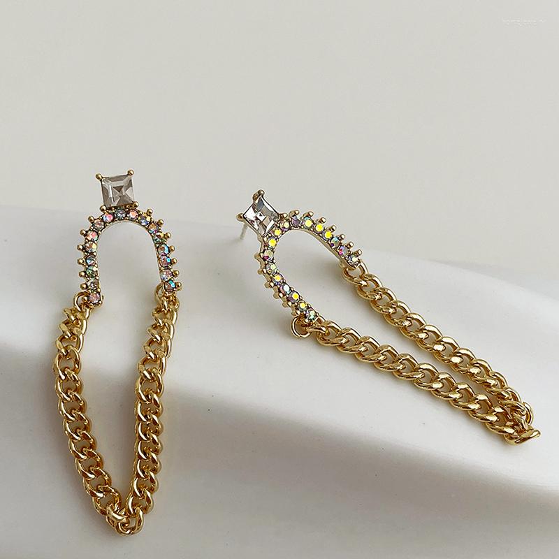 Dangle Earrings GSOLD Geometric Colorful Rhinestone Metal Chain Tassel Earring Simple Metallic Drop Women Fashion Trendy Jewelry
Dangle Earrings GSOLD Geometric Colorful Rhinestone Metal Chain Tassel Earring Simple Metallic Drop Women Fashion Trendy Jewelry