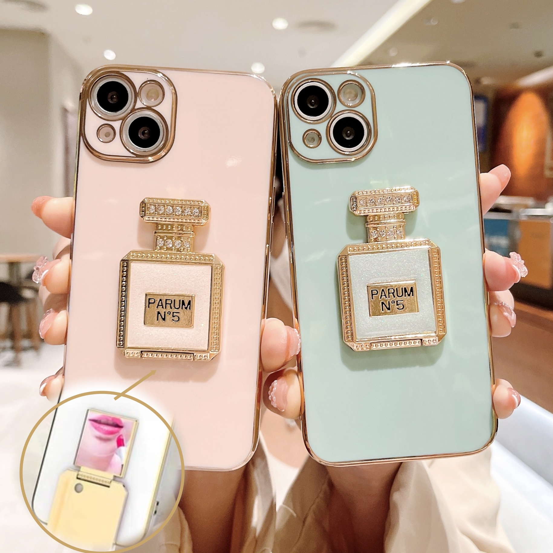 Bling Perfume No. 5 Holder Phone Case For iphone 12 Pro Max MiNi 11 13 Pro X XS XR 6 S 7 8 Plus 12Pro SE Bracket Plating Cover
Bling Perfume No. 5 Holder Phone Case For iphone 12 Pro Max MiNi 11 13 Pro X XS XR 6 S 7 8 Plus 12Pro SE Bracket Plating Cover