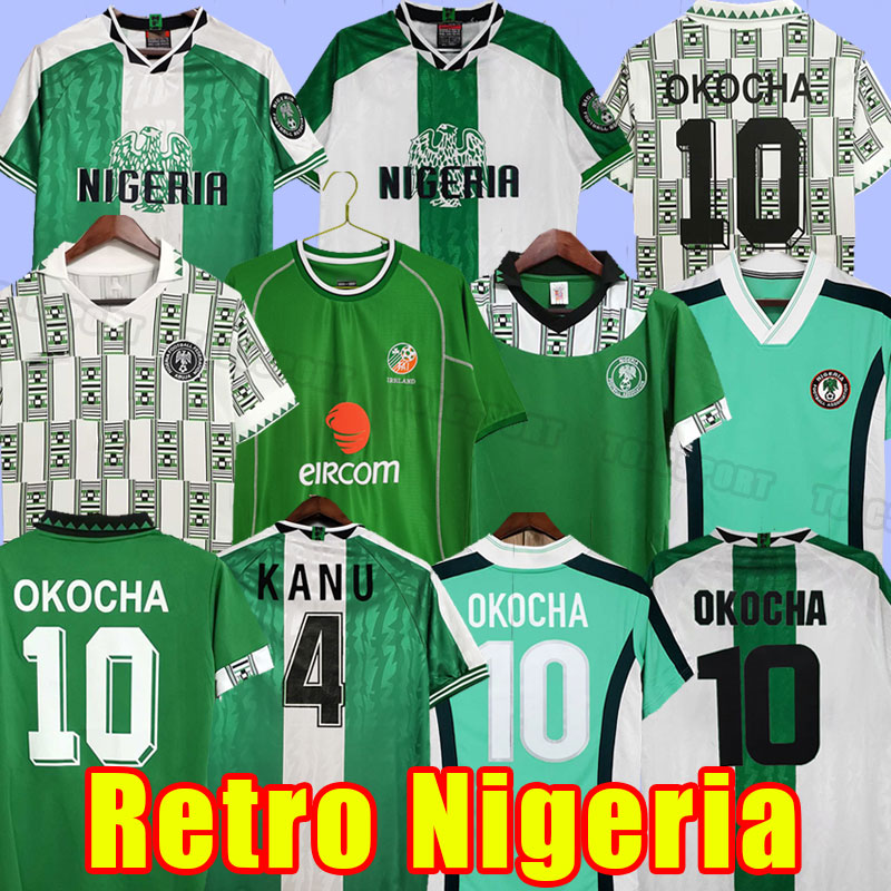 Okocha Nigeria Retro 1994 Home Away Soccer Jerseys Futbol Kit Vintage Football JERSEY Classic Shirt 1996 1998 94 96 98 Kanu Finidi Nwogu 2002 02
Okocha Nigeria Retro 1994 Home Away Soccer Jerseys Futbol Kit Vintage Football JERSEY Classic Shirt 1996 1998 94 96 98 Kanu Finidi Nwogu 2002 02