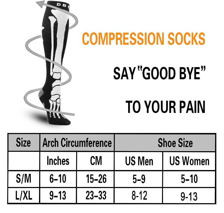 Compression Socks Fashion Halloween Patterns Women Men Circulation Support Stockings for Medical Circulation Nurses Running Travel