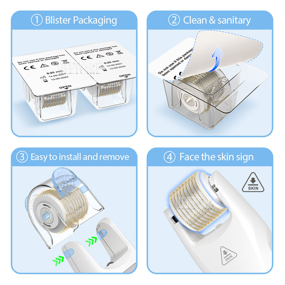 Electric Bio roller G5 EMS Microcurrent 2 Kinds LED Lights Blue Light Anti-inflammatory Red Light Anti-aging Reduces Wrinkles Vibration Roller Microne