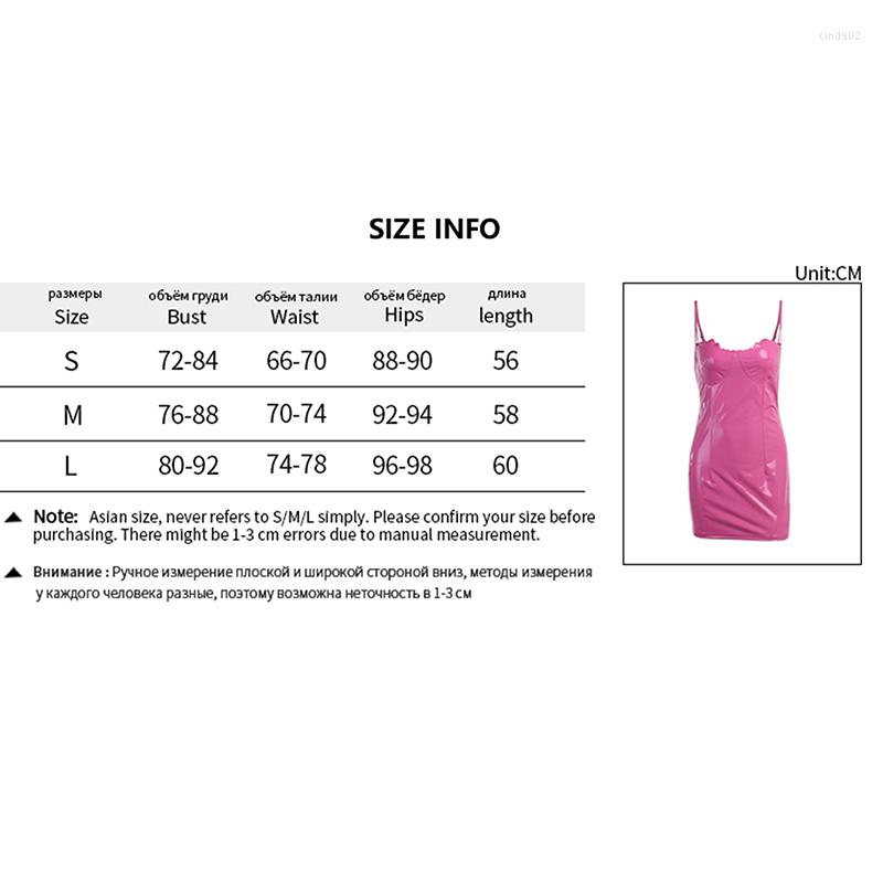 Casual Dresses Women Summer Skinny Dress Girls Solid Color Sleeveless Square Neck Zipper Leather Fashion For Party