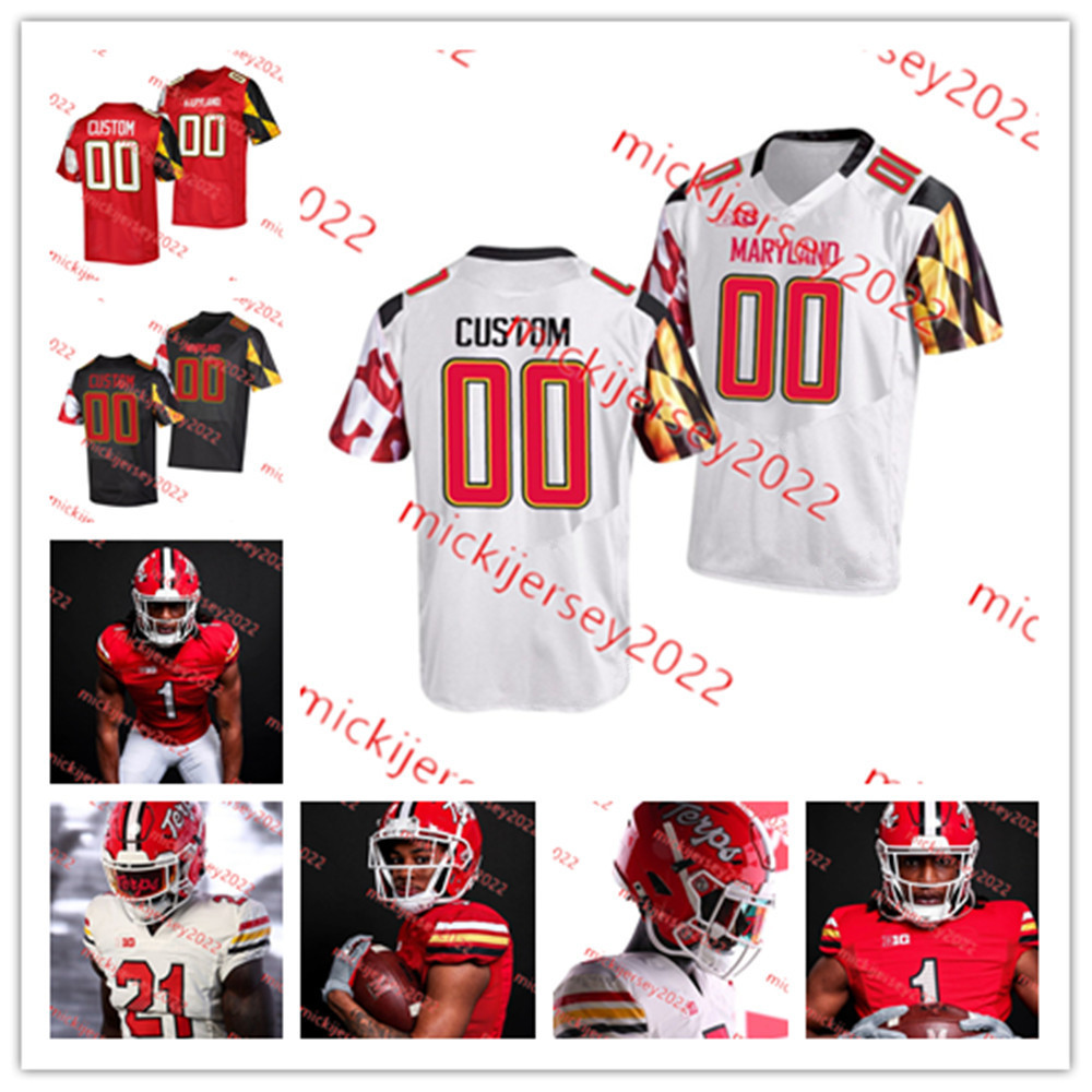 Stefon Diggs Nick Cross Maryland Terrapins Football Jersey Custom Stitched Mens Youth 7 Boomer Esiason 94 Randy White 54 Spencer Anderson Maryland Jerseys