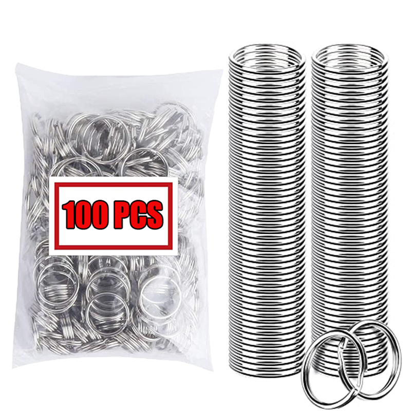40/100Pcs Polished Silver Keyring Stainless Steel Hole Key Ring Key Chain Rhodium Plated Round Split Keychain DIY Wholesale
40/100Pcs Polished Silver Keyring Stainless Steel Hole Key Ring Key Chain Rhodium Plated Round Split Keychain DIY Wholesale