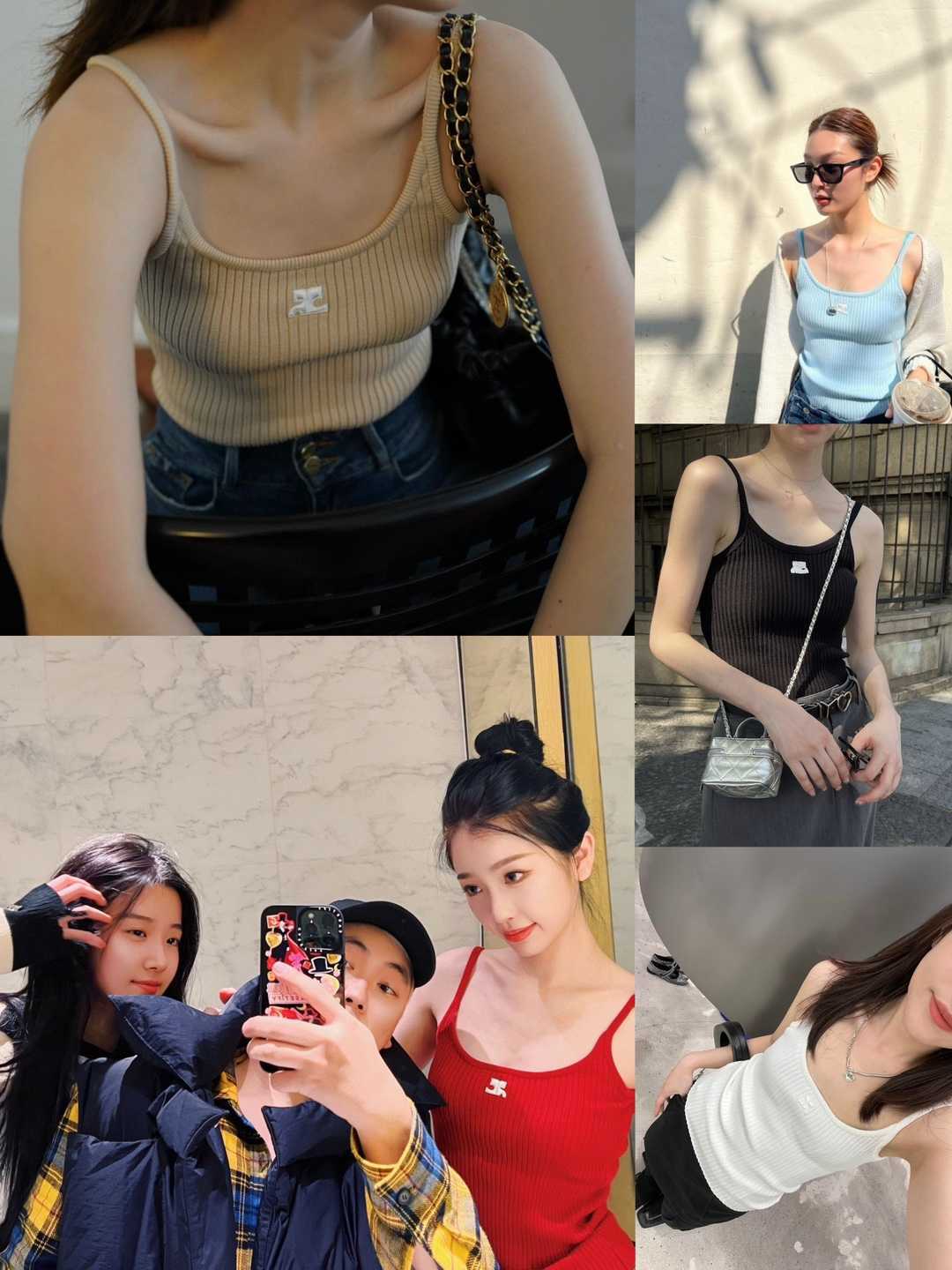 Curreges niche sexy pure desire threaded embroidery suspender tank top for women's slim fit and slimming pit top, Khaki9
Curreges niche sexy pure desire threaded embroidery suspender tank top for women's slim fit and slimming pit top, Khaki9