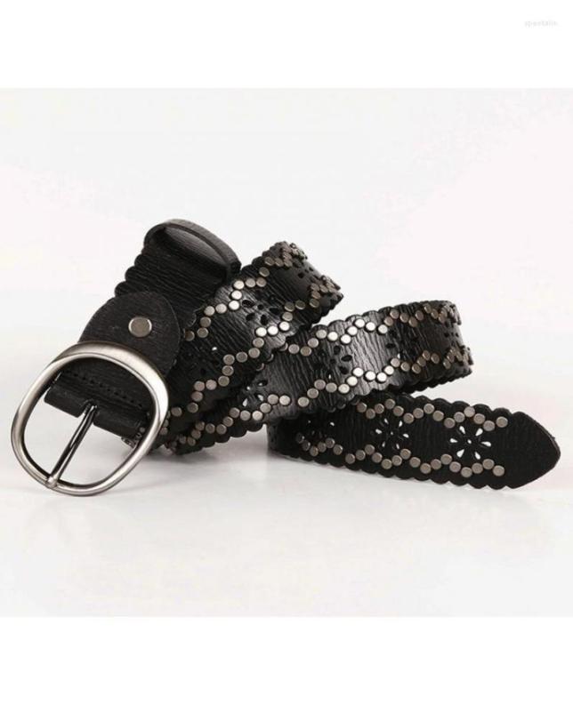 Belts 105120CM High Quality Men Leather Belt Lace Women Rivet Head Layer Cowhide Personalized Buckle Punk Style Fashion Jeans2359791, Black
Belts 105120CM High Quality Men Leather Belt Lace Women Rivet Head Layer Cowhide Personalized Buckle Punk Style Fashion Jeans2359791, Black