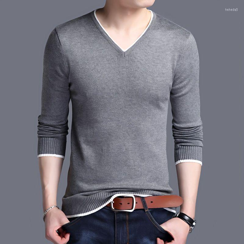 Men's Sweaters 2023 Brand Men's Casual Long Sleeve Sweater V Neck Men Knit Pullovers Male Vintage Slim Knitwear Man Q408, 55 grey
Men's Sweaters 2023 Brand Men's Casual Long Sleeve Sweater V Neck Men Knit Pullovers Male Vintage Slim Knitwear Man Q408, 55 grey