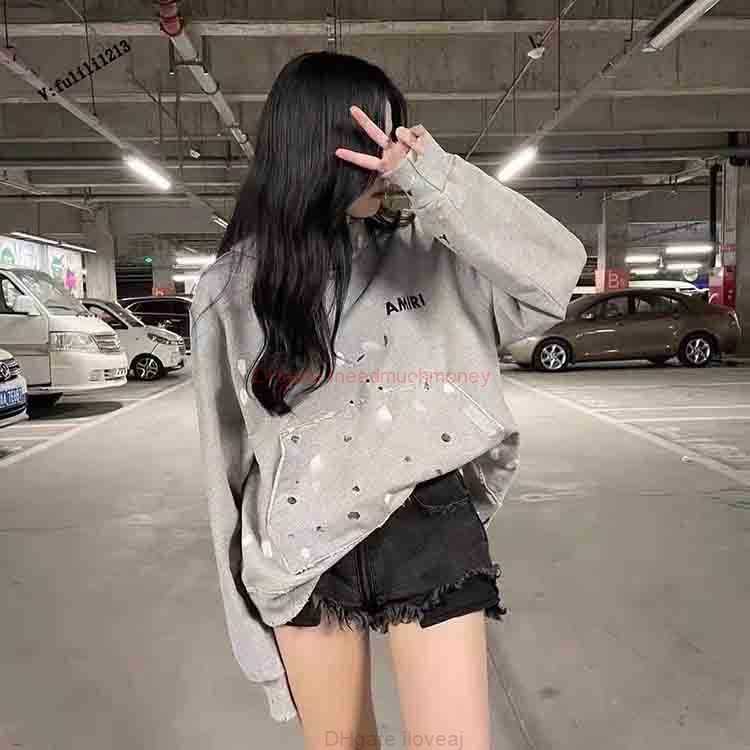 Designer Clothing Mens Sweatshirts Amires Am Hoodies Amies Wang Yibo the Same Type of Speckled Ink Worn Letters Hooded Sweater Hoodie American High Street Fashion St, Shipping fee
Designer Clothing Mens Sweatshirts Amires Am Hoodies Amies Wang Yibo the Same Type of Speckled Ink Worn Letters Hooded Sweater Hoodie American High Street Fashion St, Shipping fee