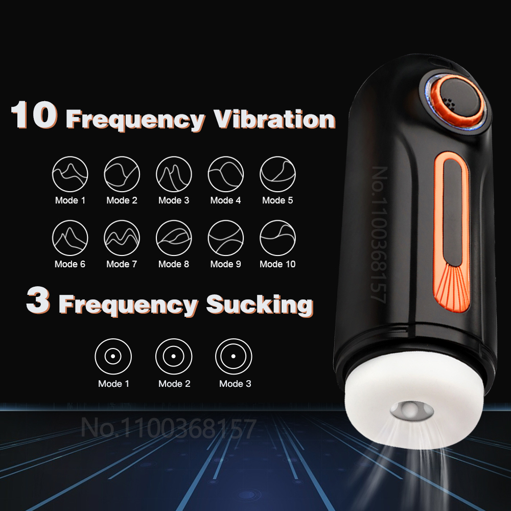 Masturbators Male Masturbator Automatic With 10 Powerful Vibrating Thrusting Sucking Masturbation Cup Real Vaginal Sex Toy for Men 230524