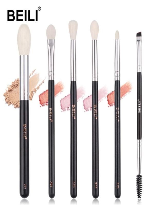 BEILI Professional Makeup Brushes 6Pcs Black Natural Goat Hair Make Up Brush Kit Eyeshadow Blending Eyebrow Eyelash Makeup Tool 226342003
BEILI Professional Makeup Brushes 6Pcs Black Natural Goat Hair Make Up Brush Kit Eyeshadow Blending Eyebrow Eyelash Makeup Tool 226342003