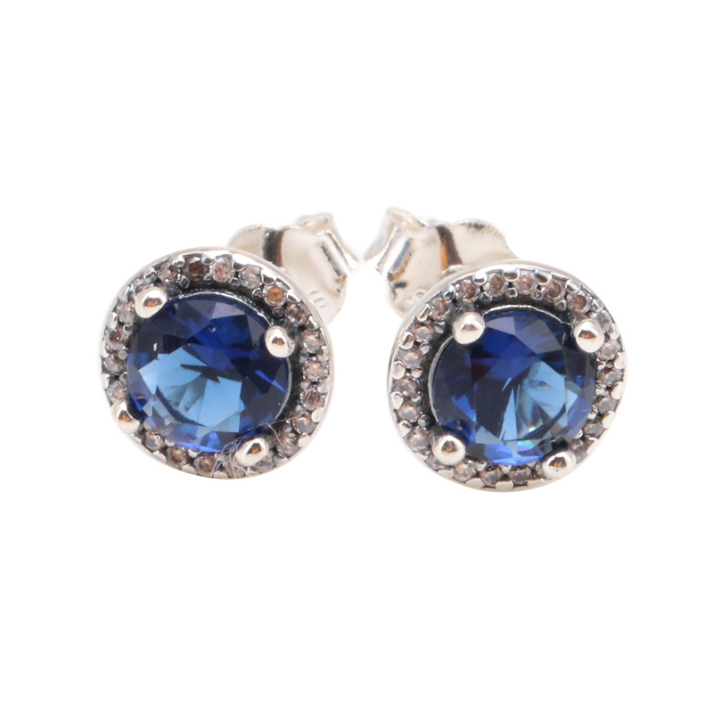 Women's Luxury Fashion Earrings - Doreilles Style with Crystals & Diamonds, 925 Sterling Silver PD2103