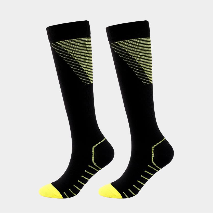 Women's Men's Compression Knee High Socks Sports Soccer Energizing Comfort Fatigue Relief Stretch Stripes Stockings S/M L/XL