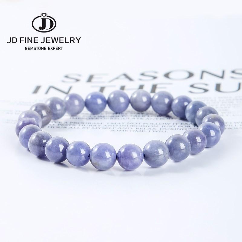 Bangle JD Genuine Natural Tanzanite Stone Bracelets Women Men High Quality Blue Round Beads Strand Bangles Jewelry Crystal Wristband
Bangle JD Genuine Natural Tanzanite Stone Bracelets Women Men High Quality Blue Round Beads Strand Bangles Jewelry Crystal Wristband