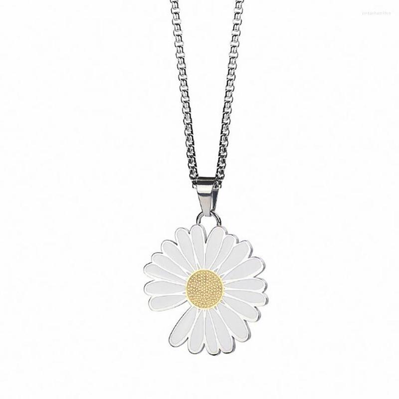 Pendant Necklaces Stainless Steel Daisies Flower Delicate Women Necklace Fashion Jewelry Gift For Him With Chain
Pendant Necklaces Stainless Steel Daisies Flower Delicate Women Necklace Fashion Jewelry Gift For Him With Chain