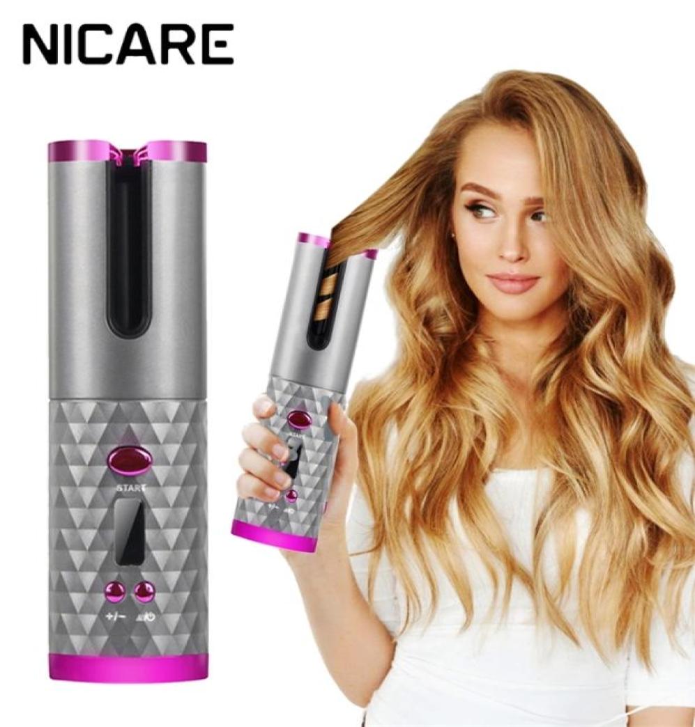 NI Cordless Automatic Rotating Ceramic Curling Iron LED Display 6 Temperature Adjustable Portable Hair Styler 2206065274331
NI Cordless Automatic Rotating Ceramic Curling Iron LED Display 6 Temperature Adjustable Portable Hair Styler 2206065274331