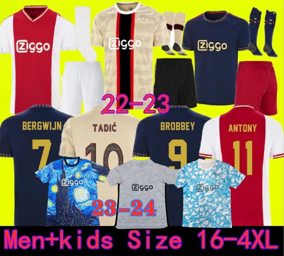 Sizes 16-4XL TADIC 23 24 Soccer Jerseys BASSEY BERGHUIS Third black Kit BERGWIJN CRUYFF 2023 away Retro football shirts men kids uniforms aJaXS pre-match, 23 24 away
Sizes 16-4XL TADIC 23 24 Soccer Jerseys BASSEY BERGHUIS Third black Kit BERGWIJN CRUYFF 2023 away Retro football shirts men kids uniforms aJaXS pre-match, 23 24 away