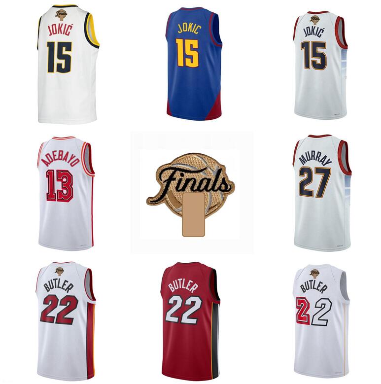 Stitched 2023 Finals Jersey Jimmy Butler 15 Jokic 27 Murray 13 Adebayo 2022-23 white black red Men S-6XL Basketball Jerseys, With logo
Stitched 2023 Finals Jersey Jimmy Butler 15 Jokic 27 Murray 13 Adebayo 2022-23 white black red Men S-6XL Basketball Jerseys, With logo