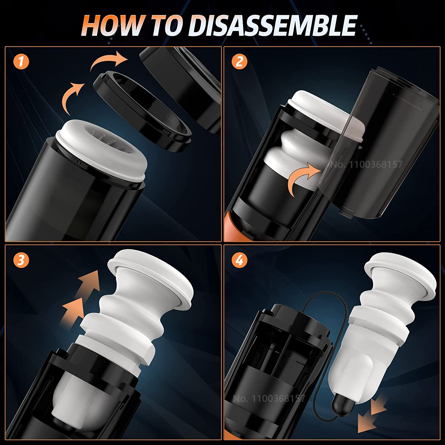 Masturbators 4-in-1 automatic male masturbation adult sex toy with 10 vibrations 6 stimuli and 3 temptations 3D realistic texture male sex toy 230524