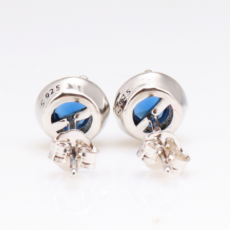 Women's Luxury Fashion Earrings - Doreilles Style with Crystals & Diamonds, 925 Sterling Silver PD2103