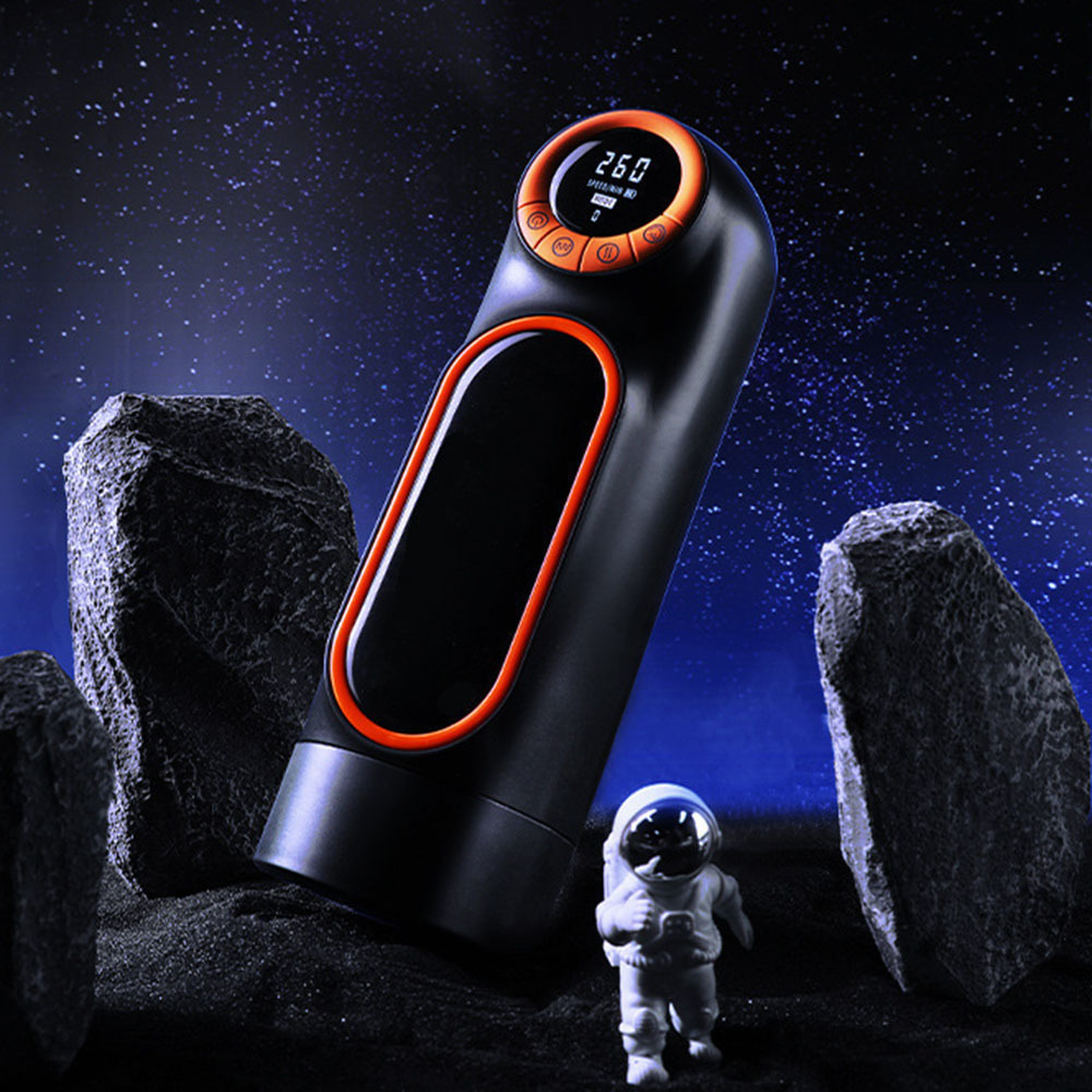 Masturbators HESEKS Auto Male Masturbator with LED display screen 10 Thrushing 4 Sucking 10 Vibration Pussy Vaginas Real oral sex toy 230524