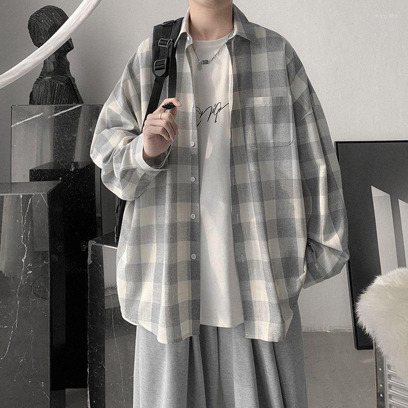 Men's Casual Shirts Men's Shirt Long-sleeved Blouses Spring Autumn Korean Style Vintage Cardigan Top Plaid Oversized Loose Male Clothes, Pink
Men's Casual Shirts Men's Shirt Long-sleeved Blouses Spring Autumn Korean Style Vintage Cardigan Top Plaid Oversized Loose Male Clothes, Pink