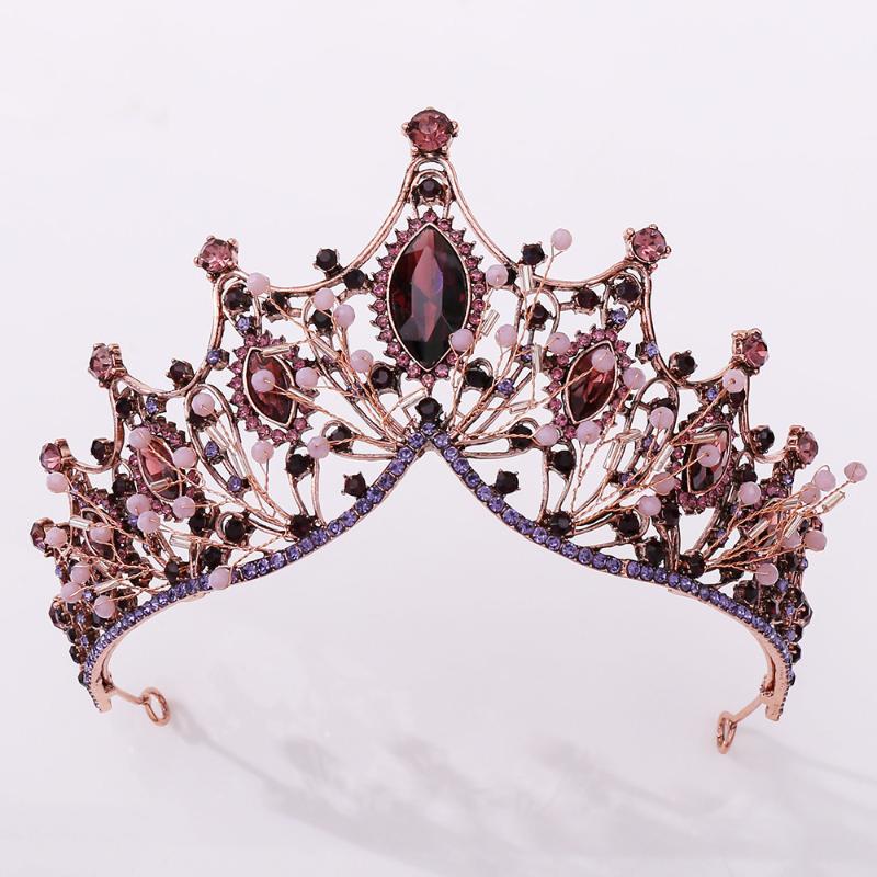 Hair Clips & Barrettes Luxury Purple Crystal Baroque Diadem Rhinestone Bridal Crowns Tiaras Headband For Wedding Party Prom Pageant Accessor
Hair Clips & Barrettes Luxury Purple Crystal Baroque Diadem Rhinestone Bridal Crowns Tiaras Headband For Wedding Party Prom Pageant Accessor
