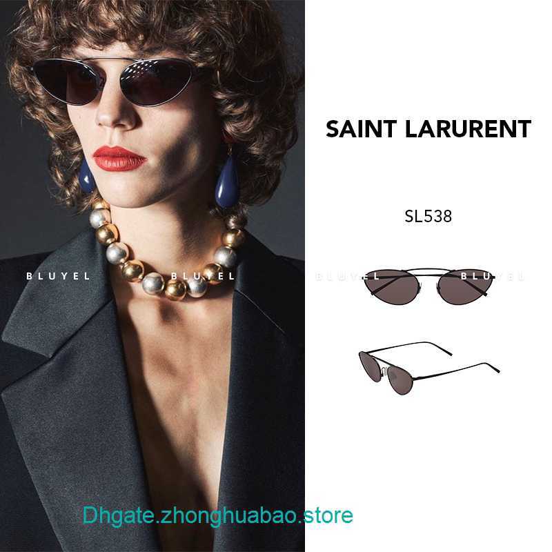 Wholesale Original edition Y S L Designer Sunglasses on sale Bluyel oval cat's eye metal sunglasses SL538
Wholesale Original edition Y S L Designer Sunglasses on sale Bluyel oval cat's eye metal sunglasses SL538
