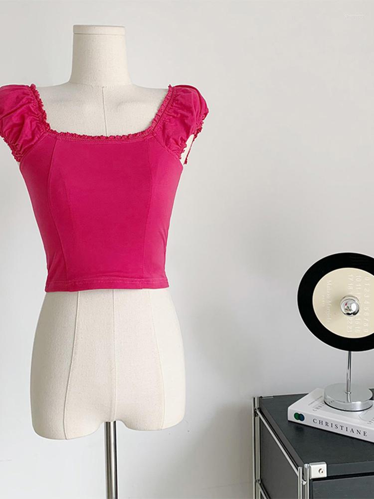 Women's T Shirts Summer Korean Fashion Women Daily Vintage Sleeveless T-Shirts Simple Square Collar Tees Stretch Crop Tops Solid Color Cozy, Rose red
Women's T Shirts Summer Korean Fashion Women Daily Vintage Sleeveless T-Shirts Simple Square Collar Tees Stretch Crop Tops Solid Color Cozy, Rose red