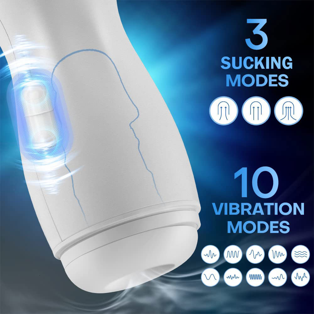 Masturbators Male Masturbation Device Automatic Sucking Male Oral Sex Machine Oral Vaginal Penile Vibrator Sexual Toys 230524