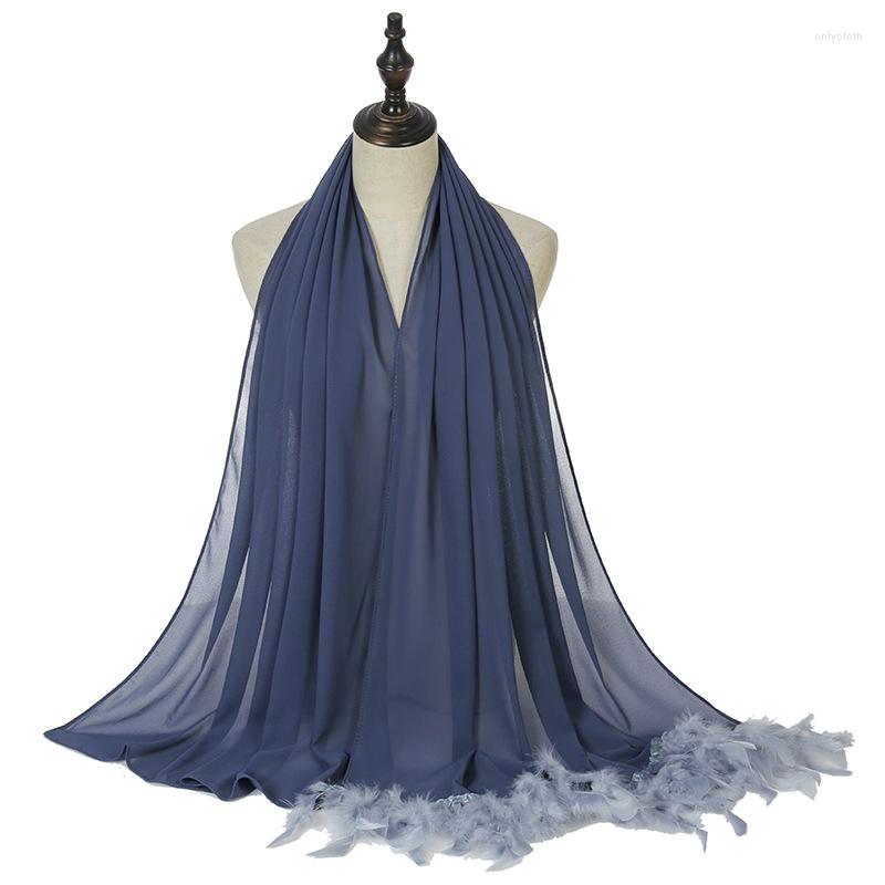 Scarves High Quality Feather Tassel Chiffon Long Scarf Elegant Women Wraps Turban Shawls Muslim Malaysia Ladies Hijabs Headwear
Scarves High Quality Feather Tassel Chiffon Long Scarf Elegant Women Wraps Turban Shawls Muslim Malaysia Ladies Hijabs Headwear