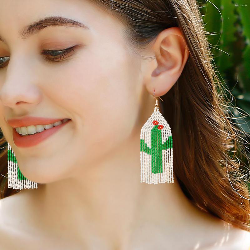 Dangle Earrings Rice Bead Bohemia Hand Weaving Pattern Originality Cactus Fashion Simplicity Alloy Beaded
Dangle Earrings Rice Bead Bohemia Hand Weaving Pattern Originality Cactus Fashion Simplicity Alloy Beaded