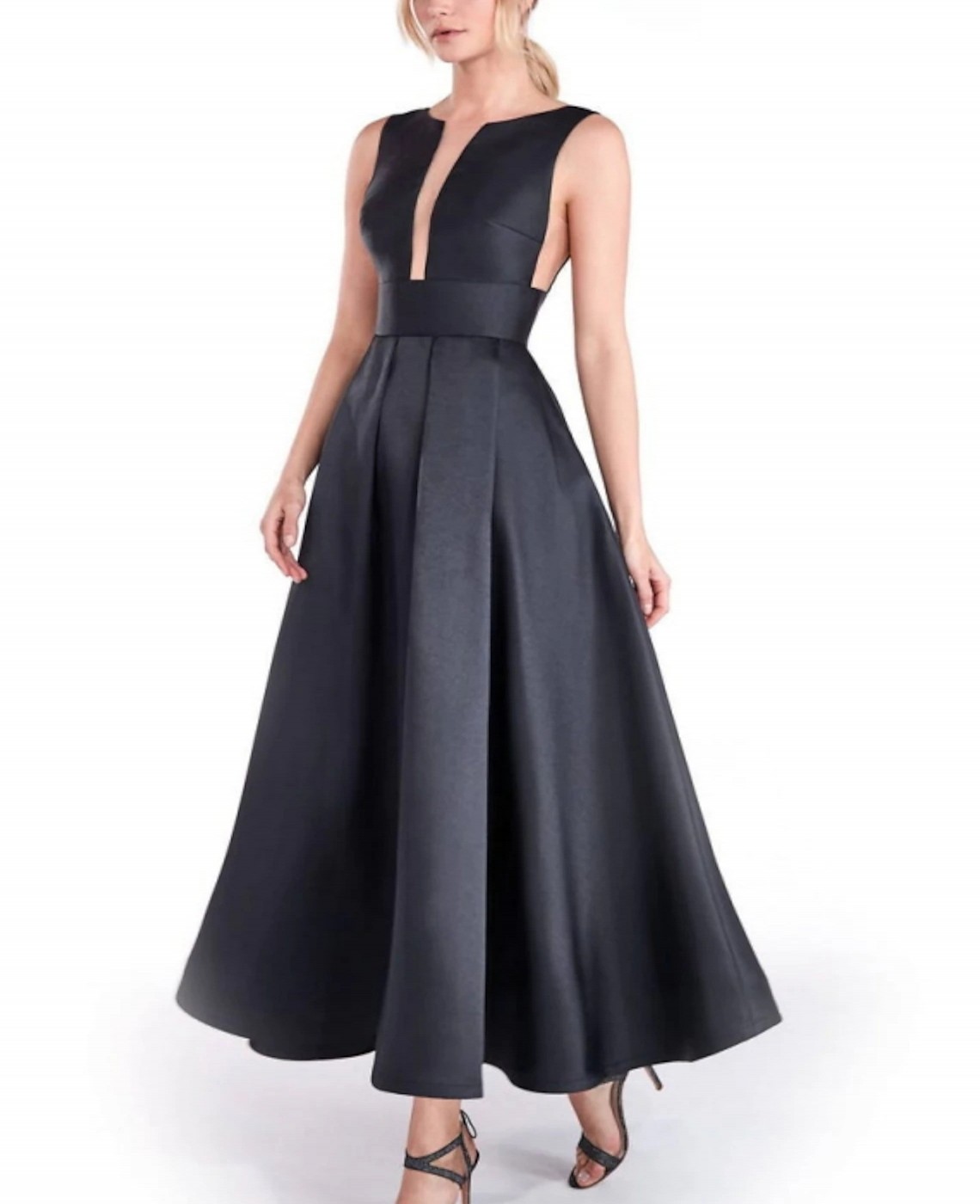 Elegant Engagement Formal Evening Dress 2023 Black Jewel Sleeveless Ankle Length Satin Prom Party Gowns Robe De Soiree Vestidos De Feast