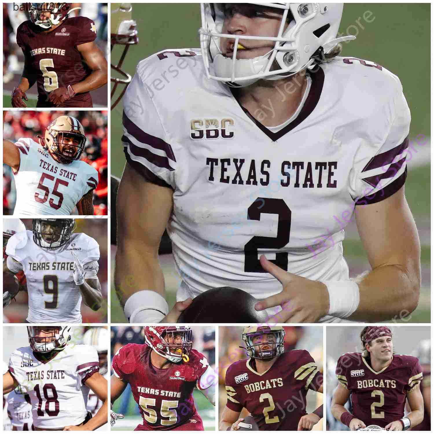 NCAA College Texas State Bobcats Football Jersey Layne Hatcher Hil Ashtyn Hawkins Tupou Kordell Rodgers Bell Morris Harris Brown Ortega-Jones Banks Mayo, White
NCAA College Texas State Bobcats Football Jersey Layne Hatcher Hil Ashtyn Hawkins Tupou Kordell Rodgers Bell Morris Harris Brown Ortega-Jones Banks Mayo, White