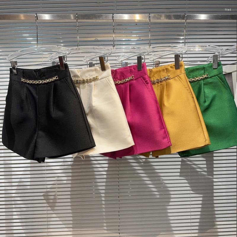 Women' Shorts PREPOMP 2023 Summer Collection Metal Rhinestone Chain High Waist Suit Women 444, Black
Women' Shorts PREPOMP 2023 Summer Collection Metal Rhinestone Chain High Waist Suit Women 444, Black