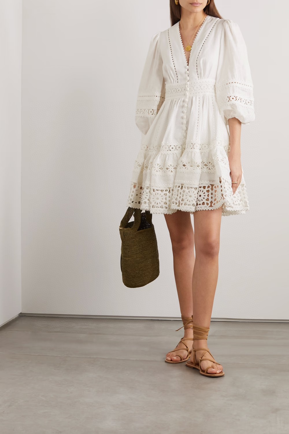 Casual Dresses 2023 Australian Designer Spliced Water Soluble Hollow Hook Flower V-Neck Long Sleeve Dress, Multi
Casual Dresses 2023 Australian Designer Spliced Water Soluble Hollow Hook Flower V-Neck Long Sleeve Dress, Multi