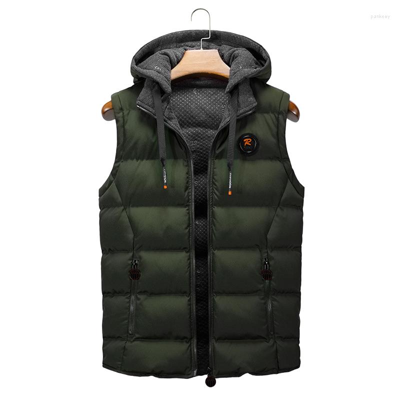 Men's Vests Vest Mens Winter Casual Outerwear Warm Hood Jacket Men Sleeveless Reversible Jackets Parkas Clothes 2023, Black
Men's Vests Vest Mens Winter Casual Outerwear Warm Hood Jacket Men Sleeveless Reversible Jackets Parkas Clothes 2023, Black