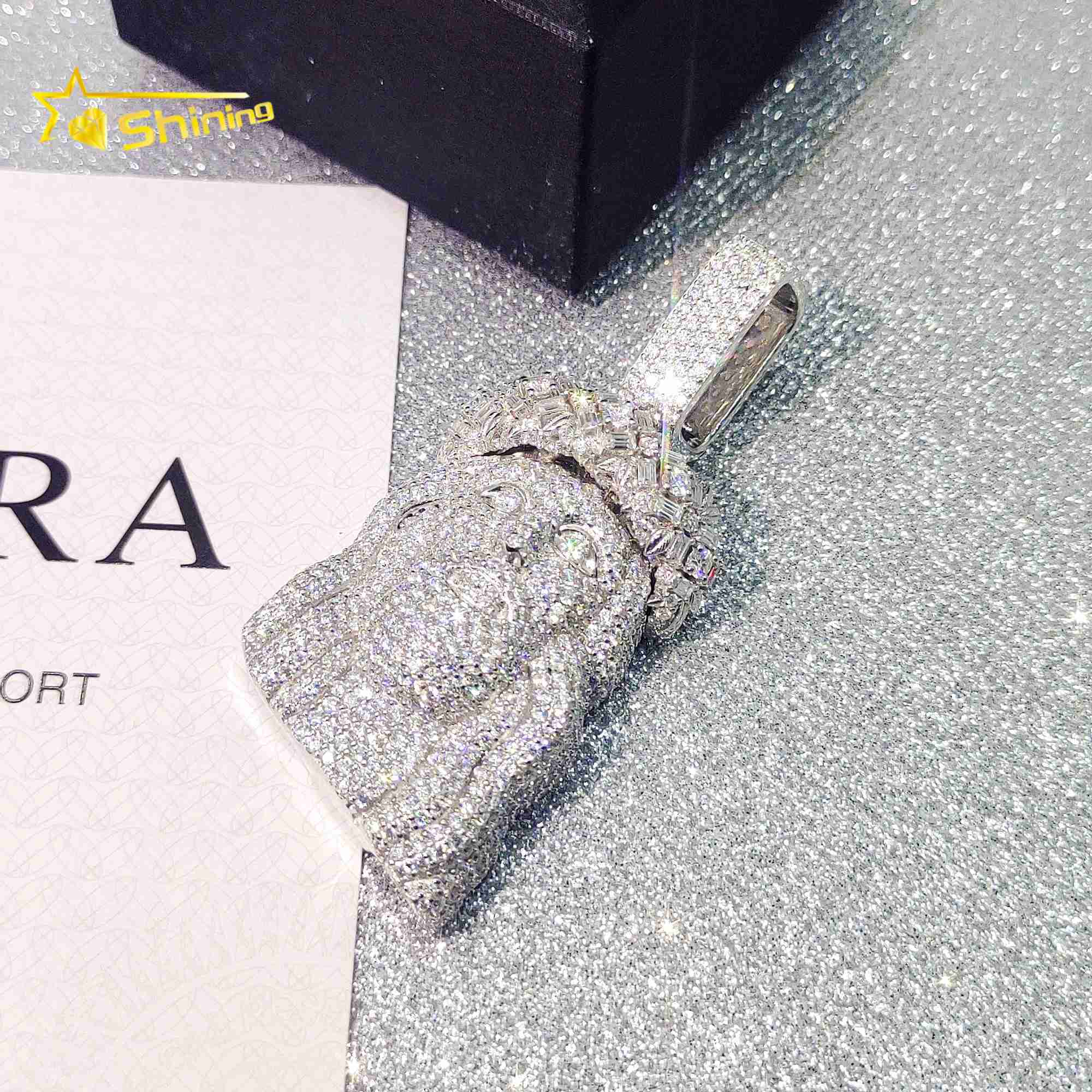 necklace moissanite chain custom pendant Pass Dia Tester FL Hip Hop Jewelry S Jesus