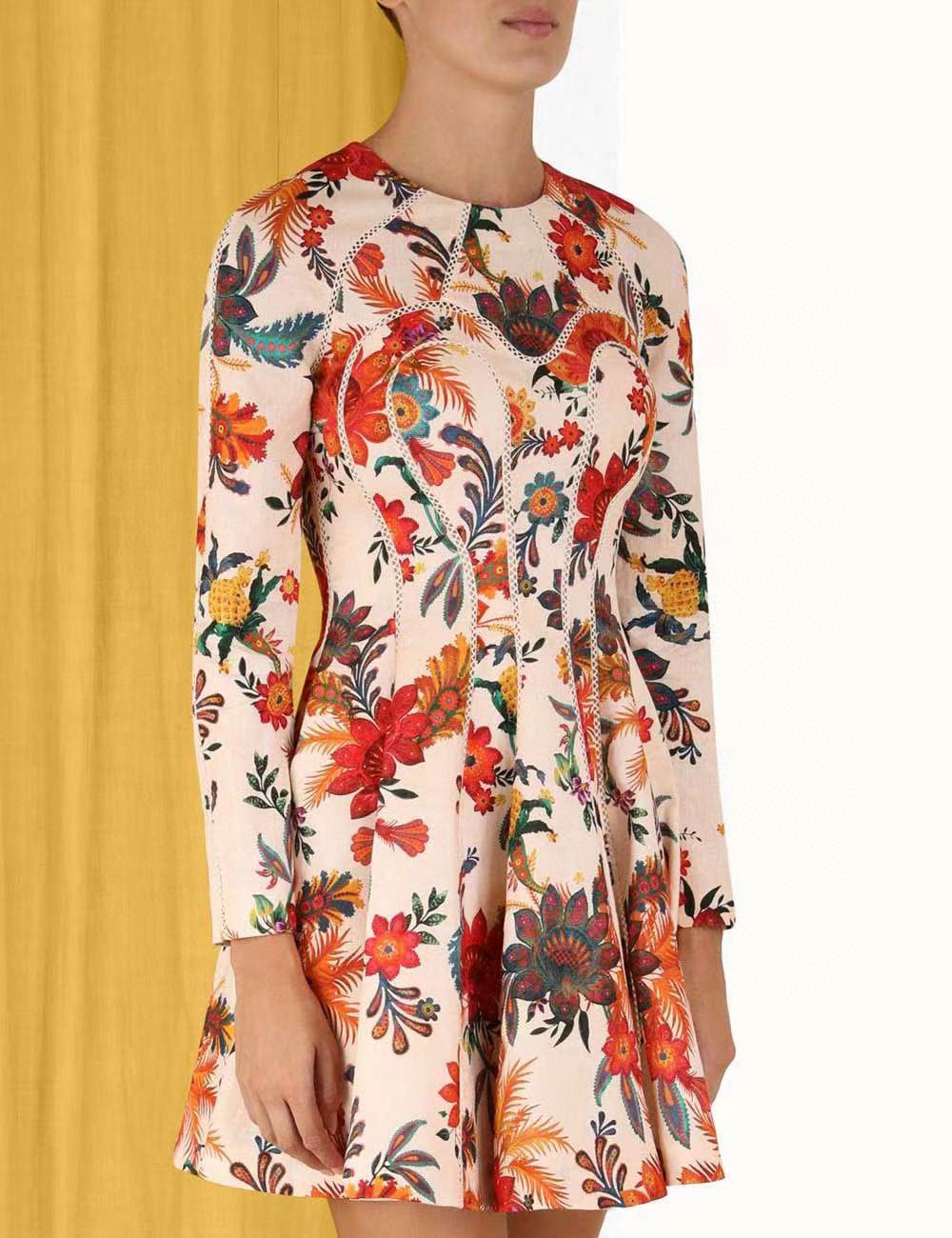 Runway Dresses 2023 Australian designer designs linen printed lace patchwork dress, Multi
Runway Dresses 2023 Australian designer designs linen printed lace patchwork dress, Multi