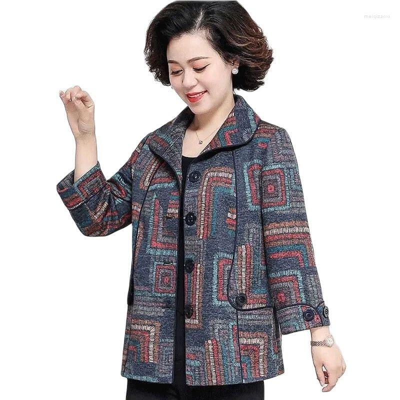 Women's Jackets Middle-Aged Elderly Coat High Quality Printed Jacket 2023 Spring Autumn Coats Tops Loose Casual Outerwear Female, Color 1
Women's Jackets Middle-Aged Elderly Coat High Quality Printed Jacket 2023 Spring Autumn Coats Tops Loose Casual Outerwear Female, Color 1
