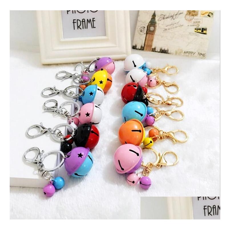 Key Rings Cartoon Cute Metal Candy Color Bells Ring Pendant Creative Couple Car Bag Accessories Kr049 Keychains Mix Order 20 Pieces Dhl2R
Key Rings Cartoon Cute Metal Candy Color Bells Ring Pendant Creative Couple Car Bag Accessories Kr049 Keychains Mix Order 20 Pieces Dhl2R
