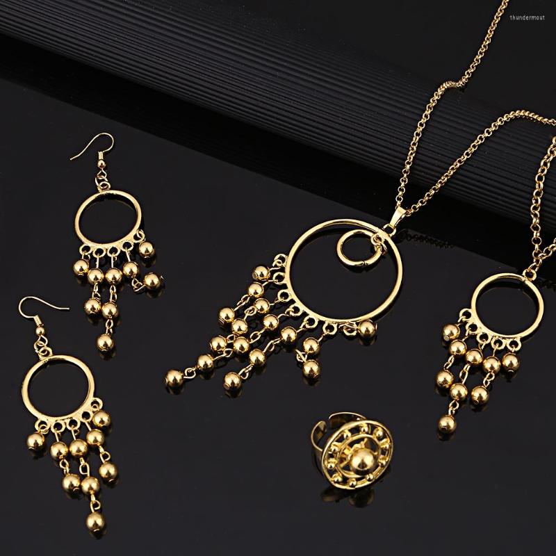 Necklace Earrings Set Gold Color Beads Bracelet Africa Arab Middle East Ethiopian Jewelry, Picture shown
Necklace Earrings Set Gold Color Beads Bracelet Africa Arab Middle East Ethiopian Jewelry, Picture shown
