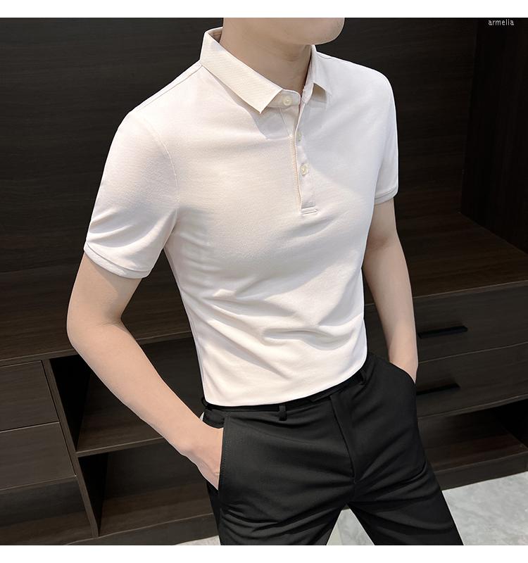 Men's Polos 2023 Summer Thin Men's British Solid Color Slim Stretch Knit Shirt Short Sleeve T-Shirt POLO Shirt/ Men Tee T37, Yellow
Men's Polos 2023 Summer Thin Men's British Solid Color Slim Stretch Knit Shirt Short Sleeve T-Shirt POLO Shirt/ Men Tee T37, Yellow