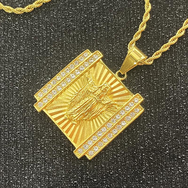 Pendant Necklaces Trendsmax Women's Necklace Jesus With Rhinestone Gold Color Filled Chain For Men Head Face Christian Fashion Jewelry
Pendant Necklaces Trendsmax Women's Necklace Jesus With Rhinestone Gold Color Filled Chain For Men Head Face Christian Fashion Jewelry