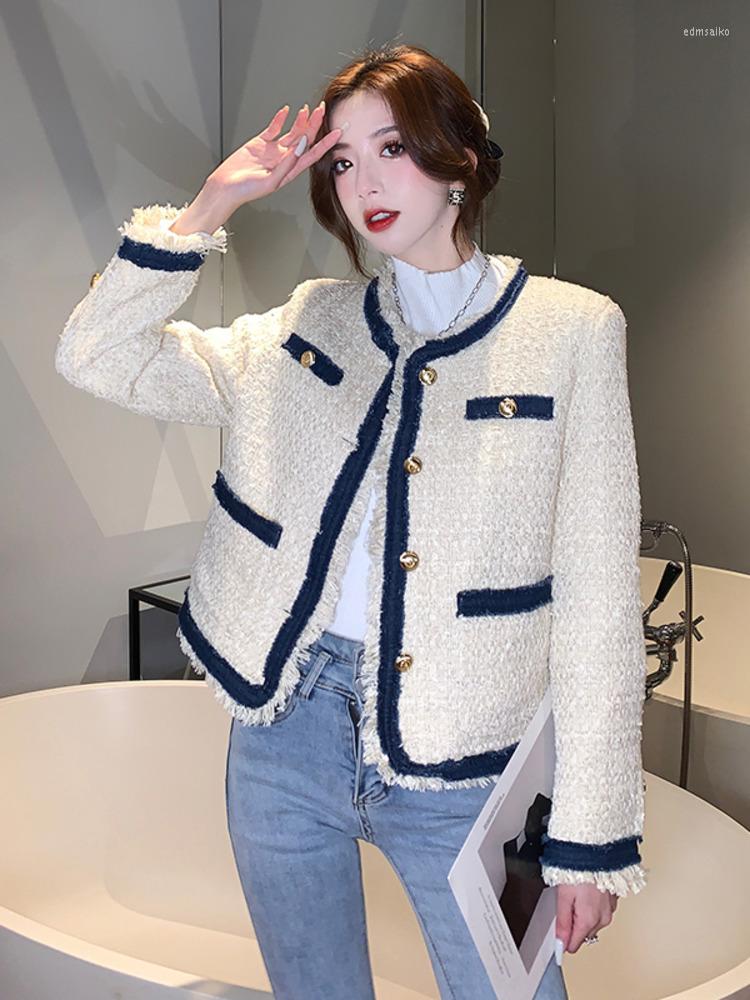 Women' Jackets White Tweed Short Women Fashion Elegant O-Neck Single Breasted High-End Coat Fall Winter Warm Office Lady Casual Outwear, Photo color
Women' Jackets White Tweed Short Women Fashion Elegant O-Neck Single Breasted High-End Coat Fall Winter Warm Office Lady Casual Outwear, Photo color