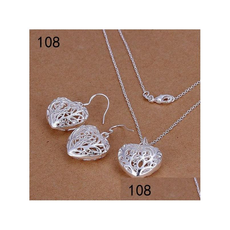 Earrings Bracelet Top Same Price Sterling Sier Jewelry Sets Fashion 925 Necklace Earring Ring Set Gts68A Drop Delivery Dh9Gx, Silver
Earrings Bracelet Top Same Price Sterling Sier Jewelry Sets Fashion 925 Necklace Earring Ring Set Gts68A Drop Delivery Dh9Gx, Silver