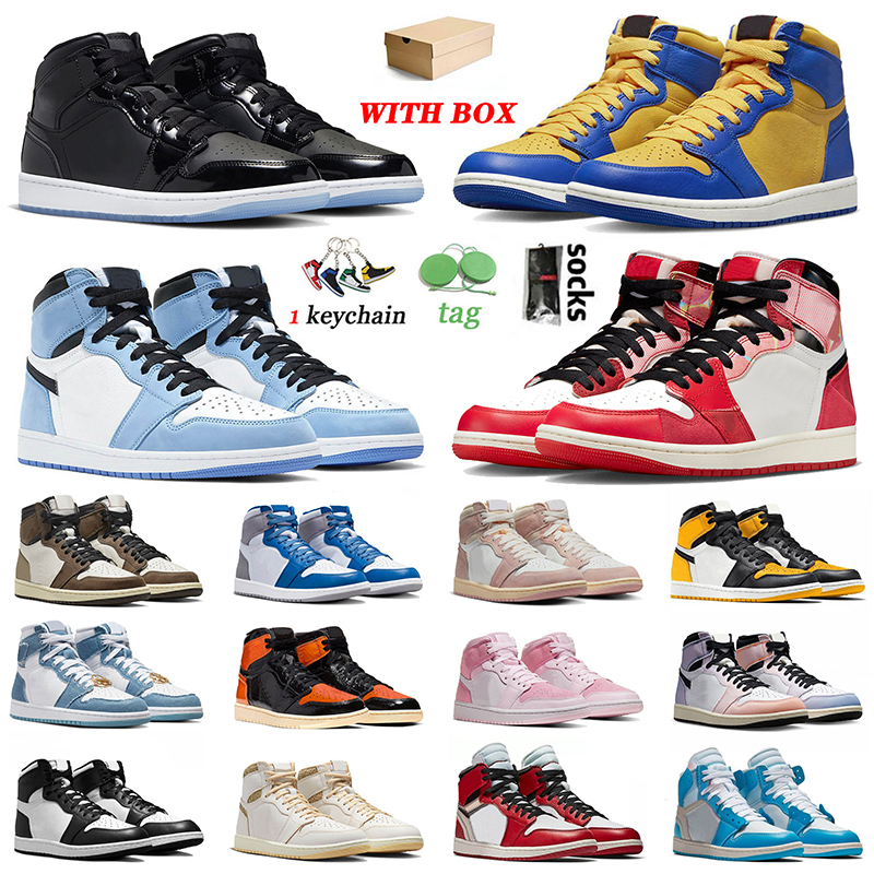 With Box 1s Basketball Shoes Jumpman 1 OG Mid Space Jam Reverse Laney University Blue Spider-Verse Next Chapter TS Mocha Washed Pink Panda For Mens Women Sneakers 36-47
With Box 1s Basketball Shoes Jumpman 1 OG Mid Space Jam Reverse Laney University Blue Spider-Verse Next Chapter TS Mocha Washed Pink Panda For Mens Women Sneakers 36-47